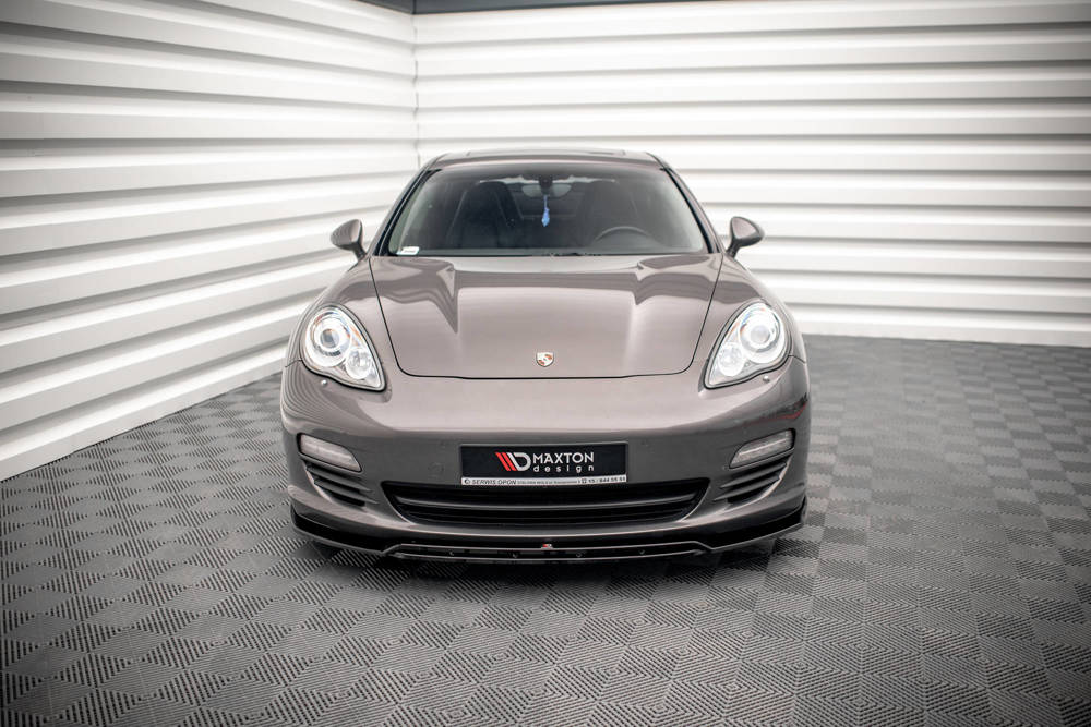 Voorspoiler V.1 Porsche Panamera 970 Maxton Glans Zwart