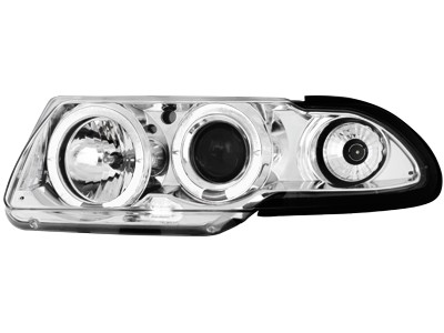 Faros Opel Astra F Angel Eyes 94-97 cromo