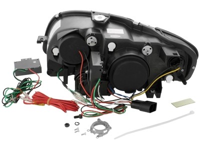 Headlights Audi A4 B7 04-08 Devil Eyes Dlite LED Chrome
