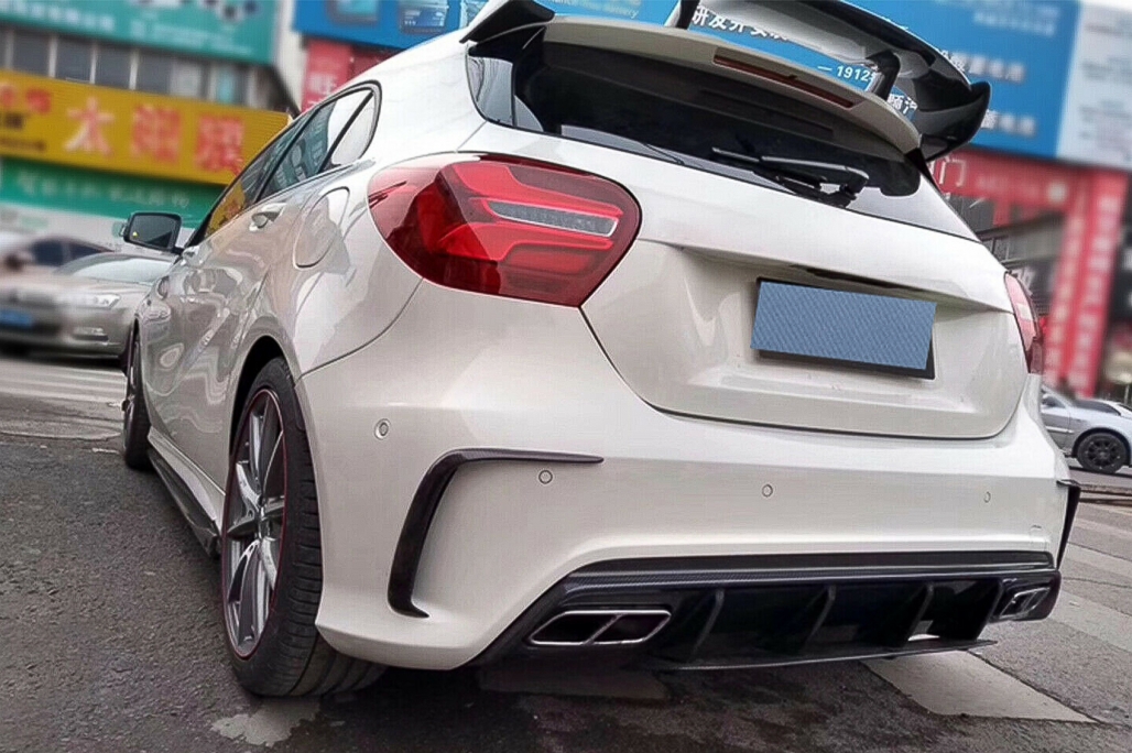 Mercedes A-Klasse W176 A45 AMG Canards achterzijde 2012-2018