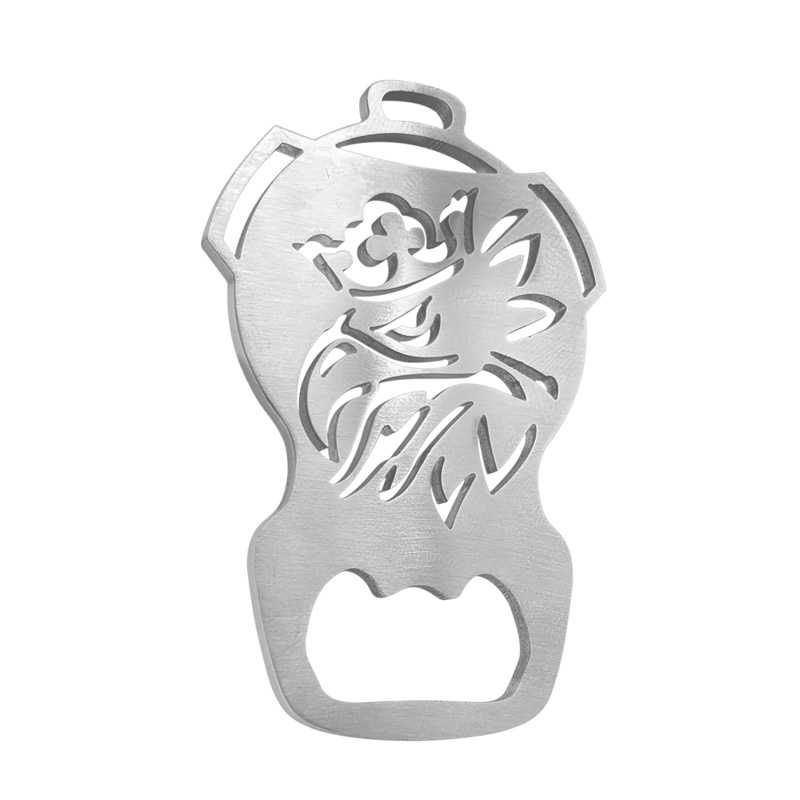RVS Flesopener - 'Scania' (Zilver)