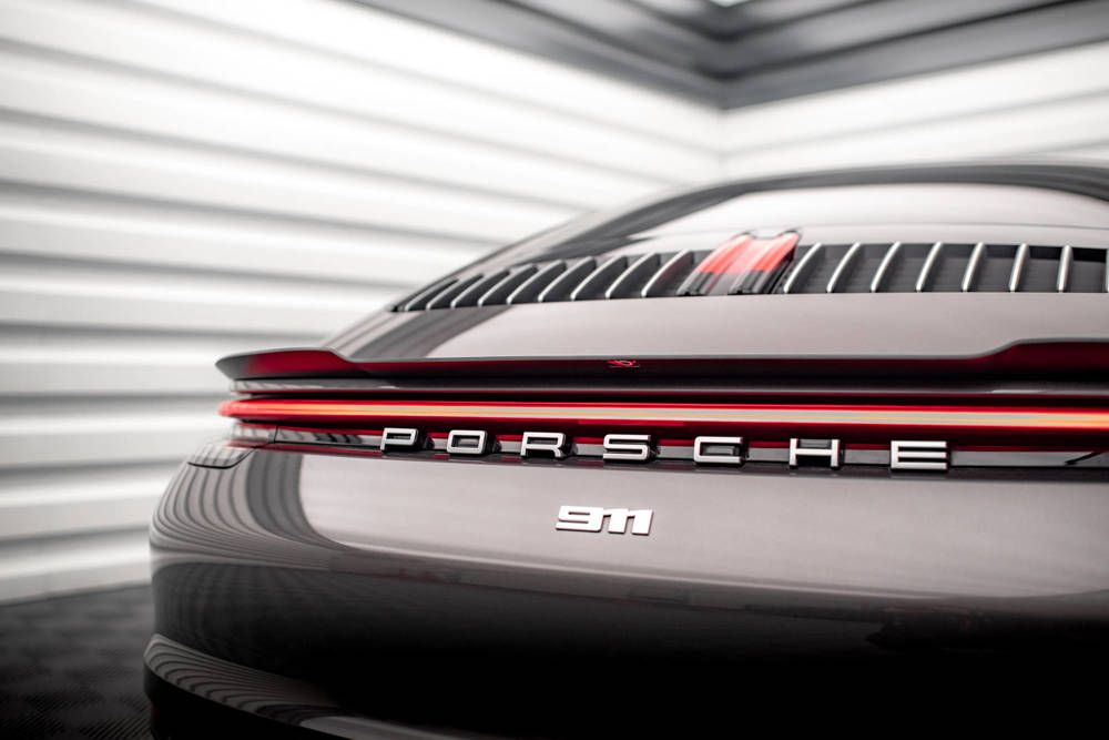 Spoiler Porsche 911 992 Carrera & Carrera S Maxton Glans Zwart