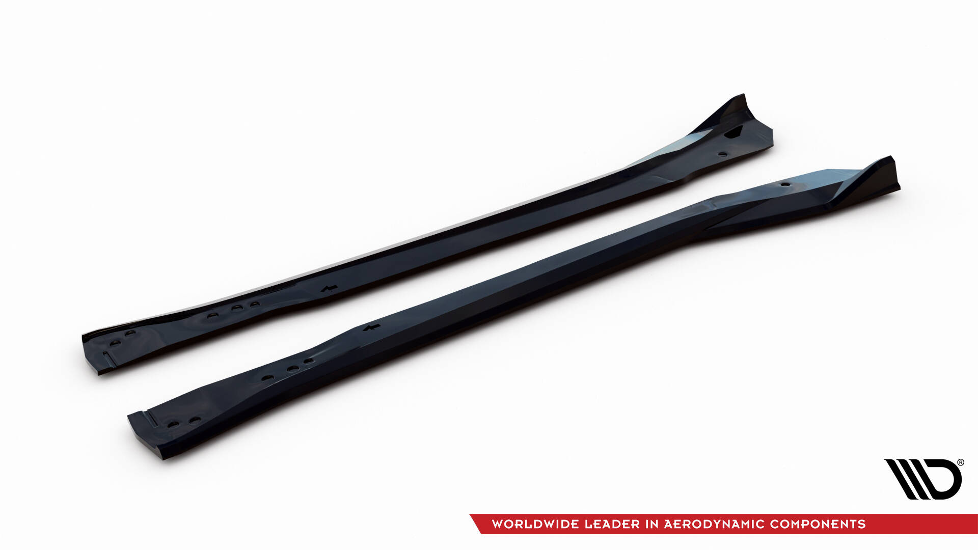 Zijskirts Chevrolet Corvette Z06 C7 Maxton Glans zwart