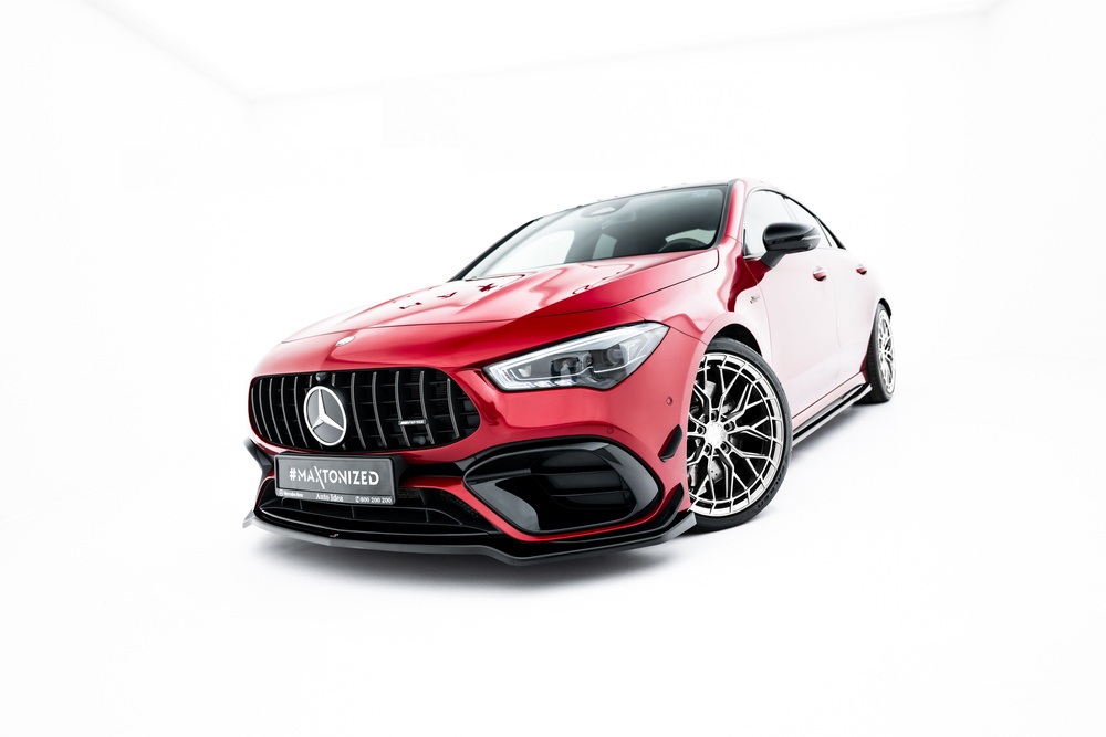 Voorspoiler Mercedes-AMG CLA 45 Aero C118 V.4 Maxton Glans Zwart