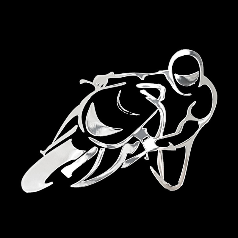 Nikkel Sticker 'Moto' - 75x55mm