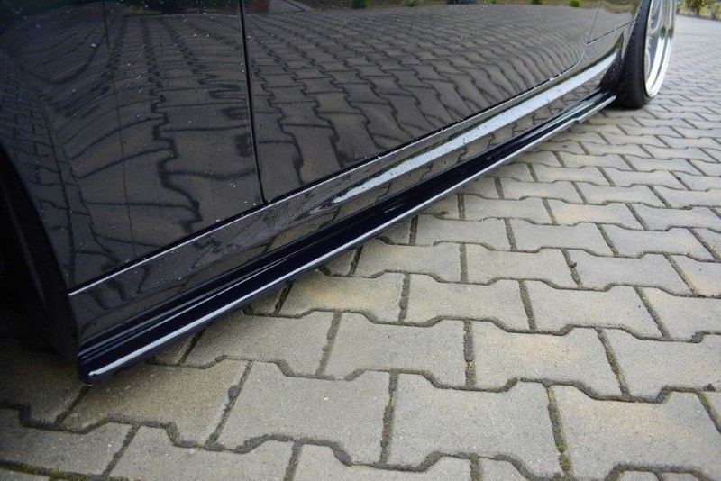 Zijskirts Diffusers BMW 3 E92 M-PACK FACELIFT Glanzend Zwart