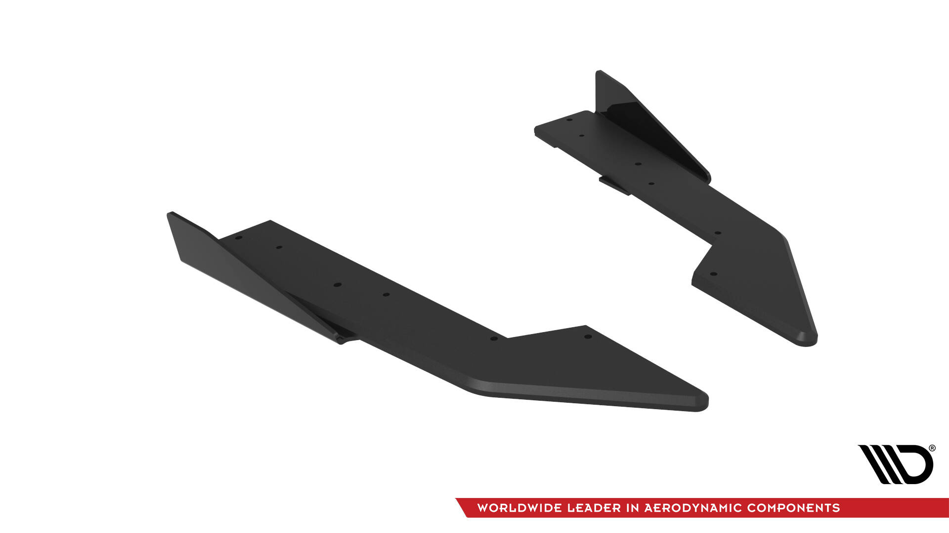 Street Pro Achterzij Spoilers + Flaps Ford Mustang GT MK7 Maxton Glanzend zwart