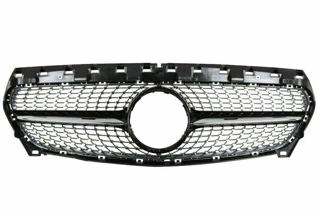 Grill Mercedes CLA C117 13-16 Diamond Zwart / Chroom OUTLET