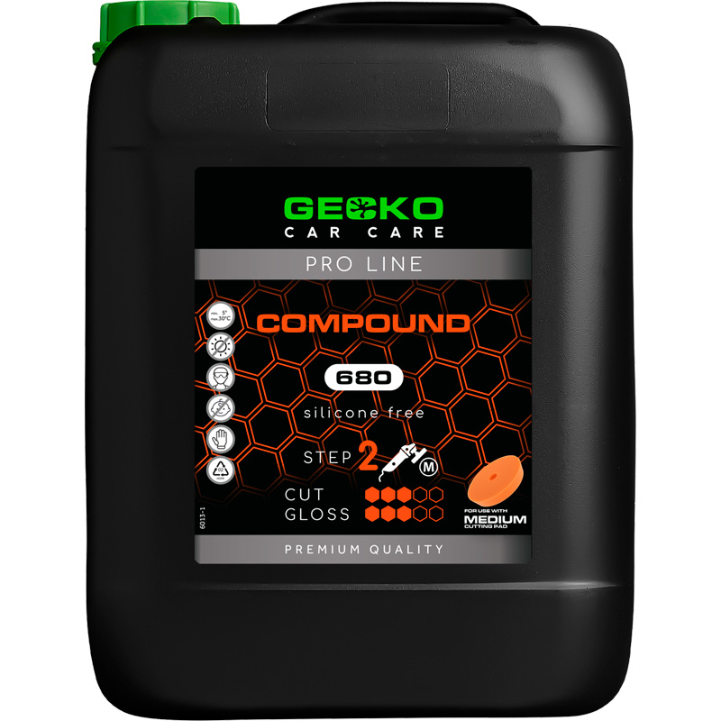 Gecko Pro Compound 680 Stap 2 – 5 liter (siliconenvrij)