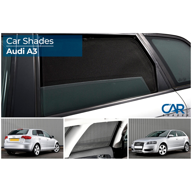 Set Car Shades (achterportieren)  Audi A3 8P 5 deurs 2003-2012 (2-delig)