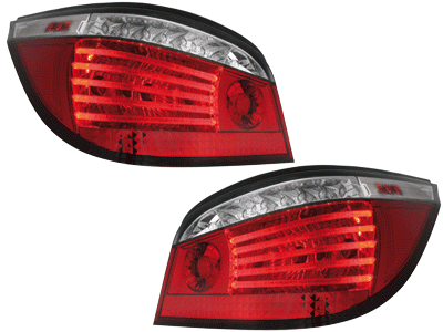 Luces traseras LED BMW E60 lim. rojo/blanco