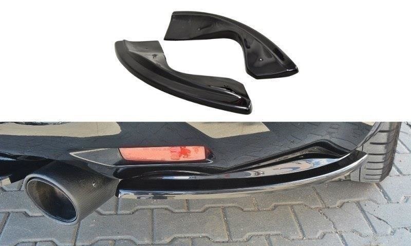 Achterzij Spoilers Infiniti QX70 Glanzend Zwart