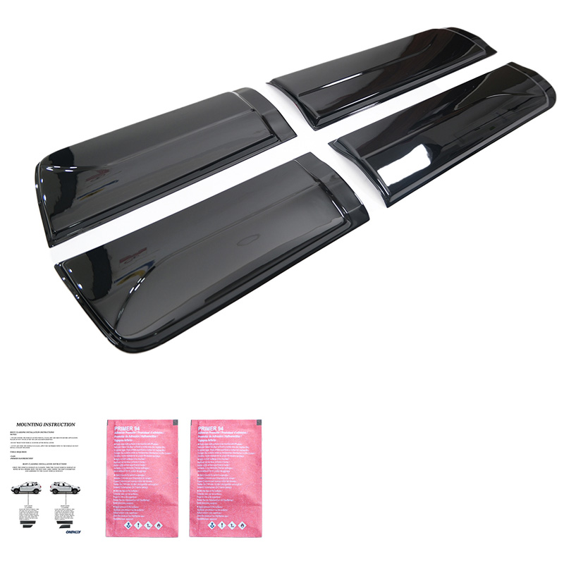 Deurpanelen  Ford Ranger T6/T7/T8 2012-2022 - Glanzend zwart