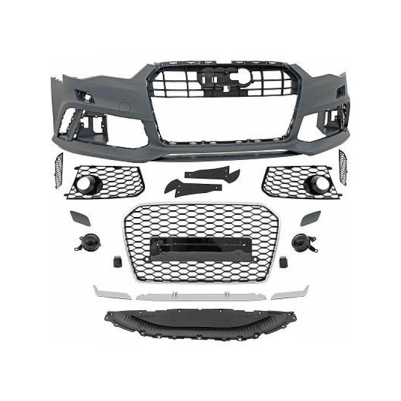 Voorbumper Audi A6 4G RS6 look Carbon compleet