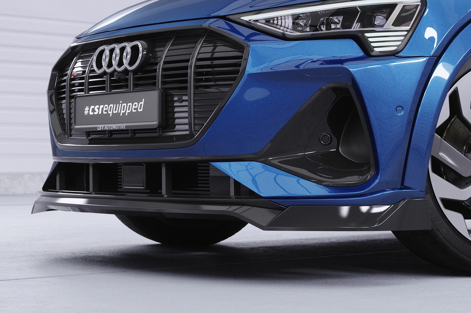Voorspoiler Audi e-tron GE CSR glans zwart
