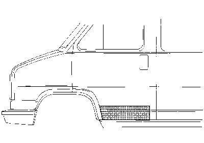 deurplaat, links Fiat Ducato, 1982-1994