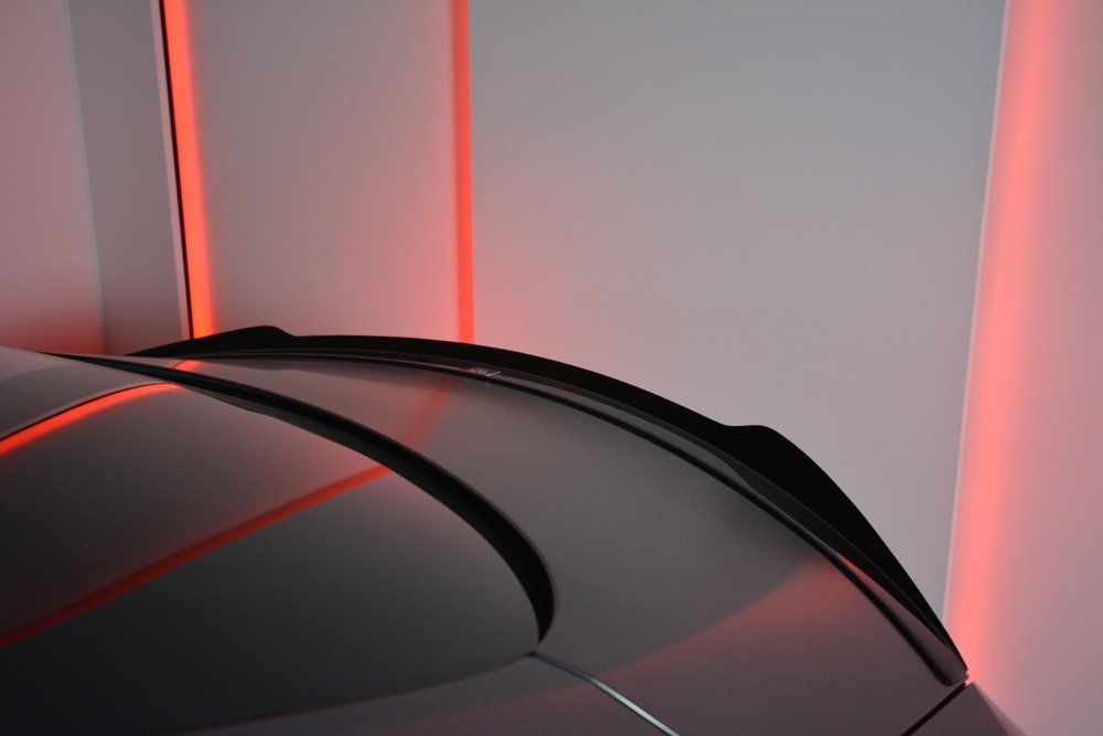 Spoiler Mercedes C Klasse W205 Coupe AMG Pakket Maxton Glans Zwart
