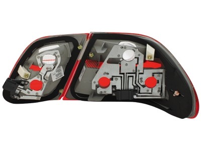 Luces traseras Mercedes E-Class W210 95-02 rojo/blanco
