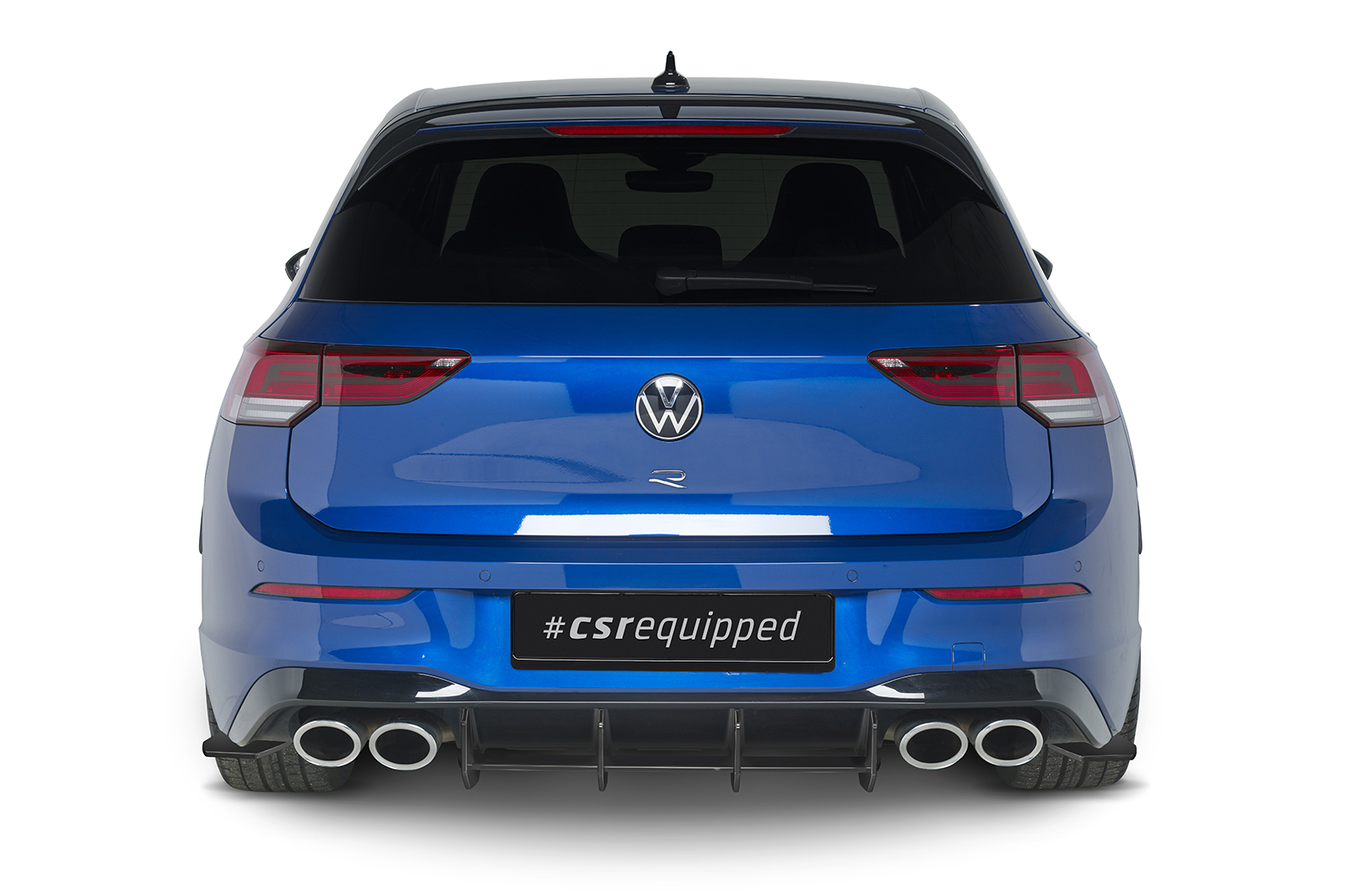 Diffuser Volkswagen Golf 8 R CSR Racing Mat Zwart