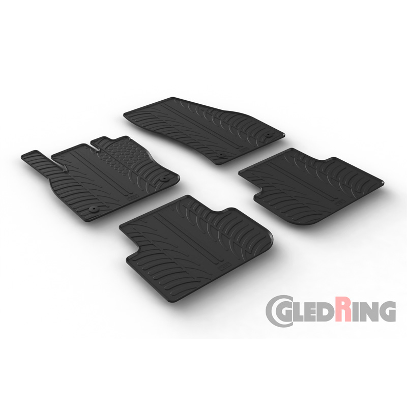 Rubbermatten  Volkswagen Tiguan II 2016-2024 (T profiel 4-delig + montageclips)