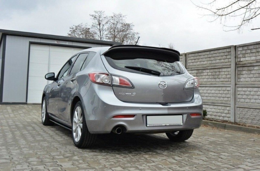 Dakspoiler Mazda 3 MK2 sport Maxton Design glans zwart