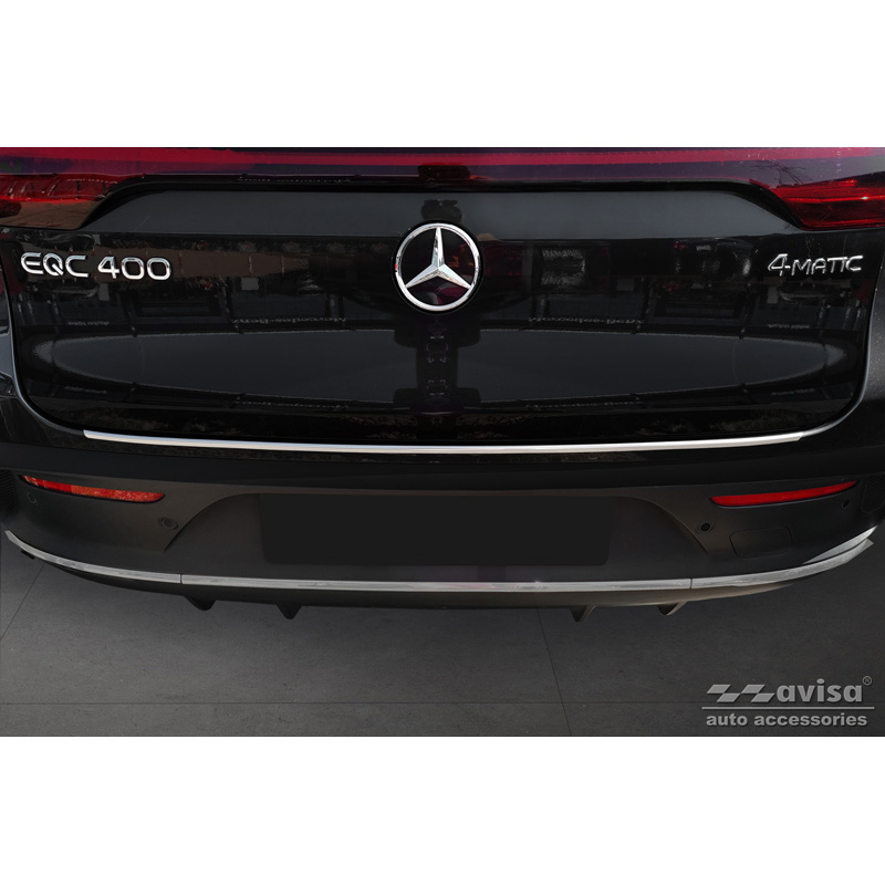 RVS Achterbumperprotector  Mercedes EQC (N293) 2019- 'Ribs'