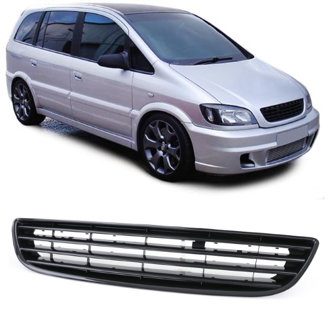Grill zonder Embleem Opel Zafira A zwart