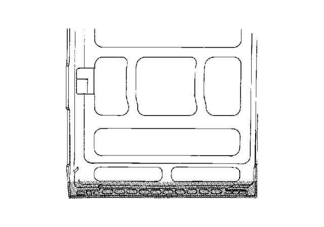 deurbodem, zijdeur VW T4, 1991-2003