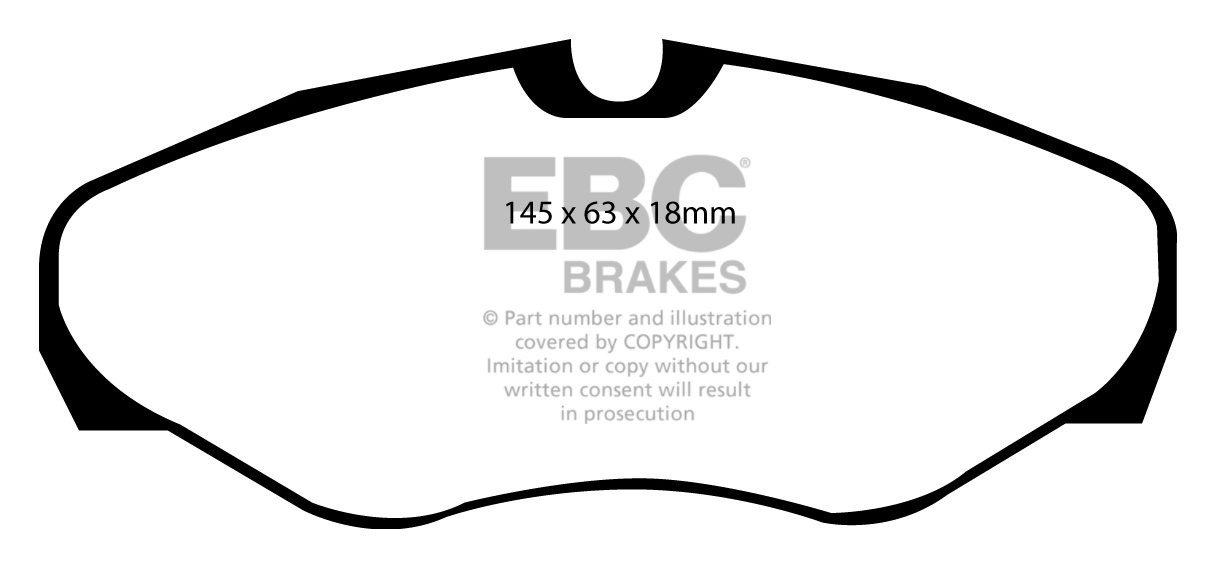 EBC Brakes RENAULT Avantime 3.0 2002-2003 Remblokken voorzijde
