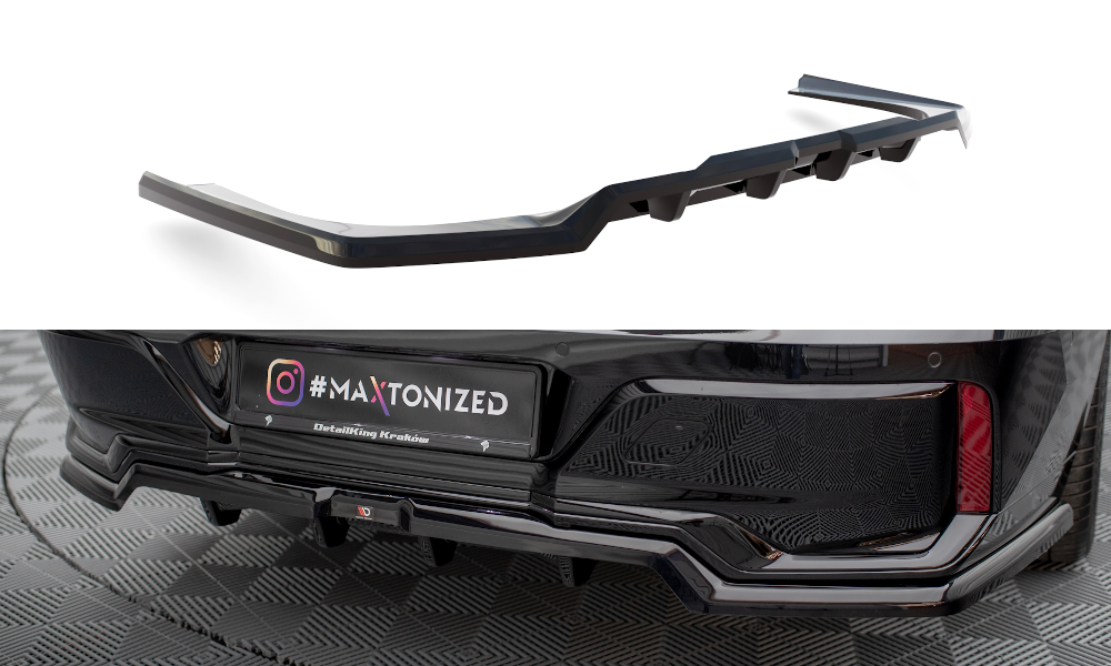 Diffuser BMW 7 Serie G70 M Pakket Maxton Glans Zwart