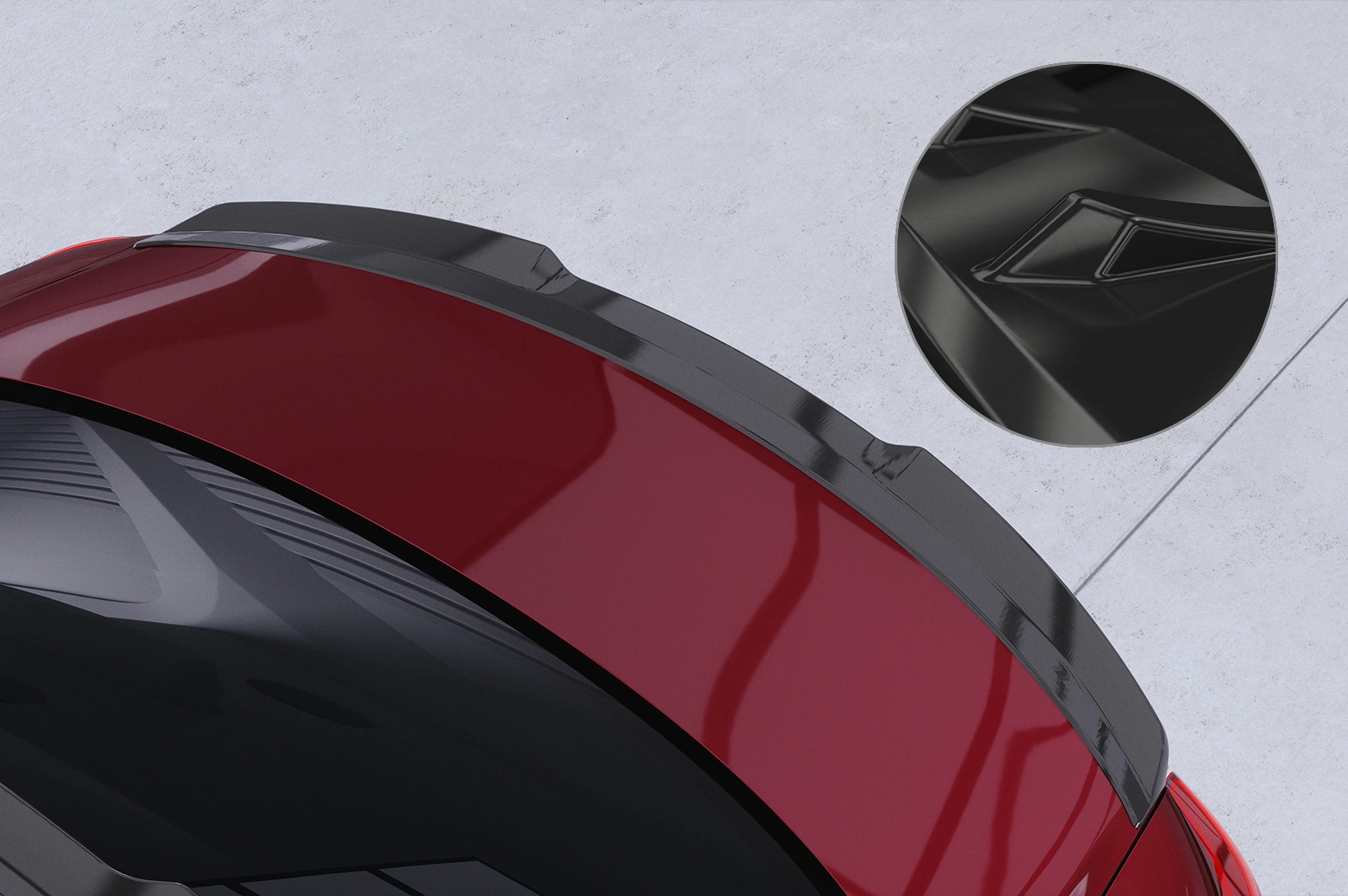 Achterspoiler Infiniti Q50 glans zwart