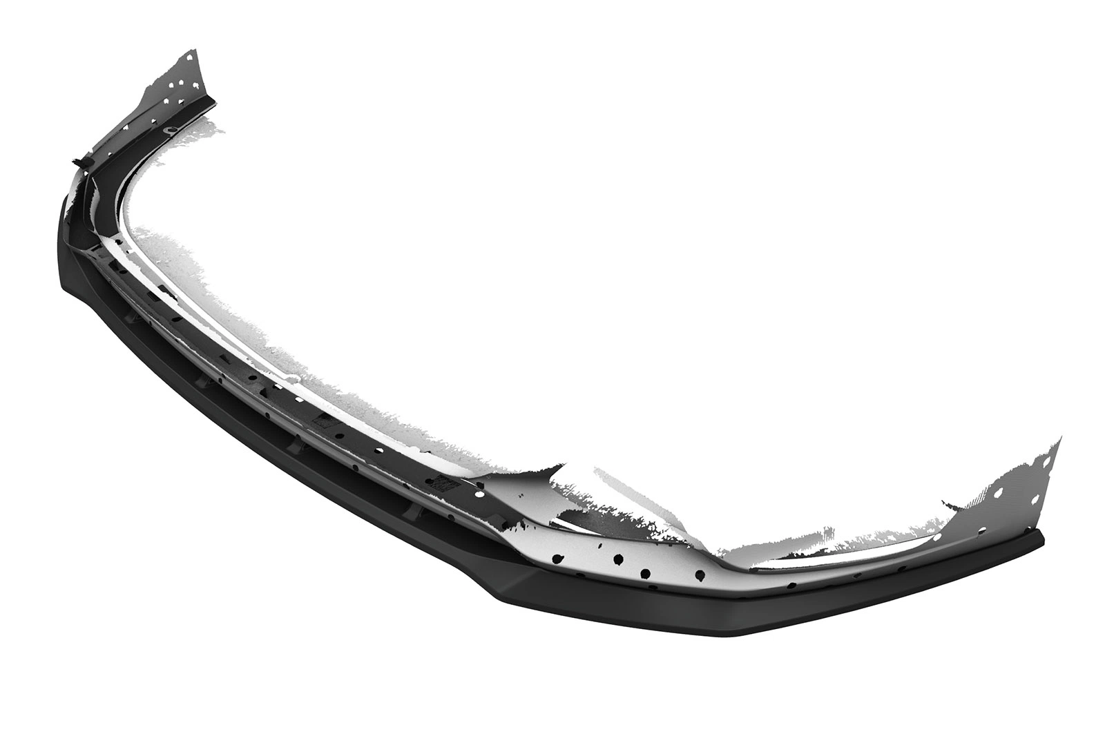 Voorspoiler Kia Optima (JF) GT/GT-Line glans zwart – 08/2018–
