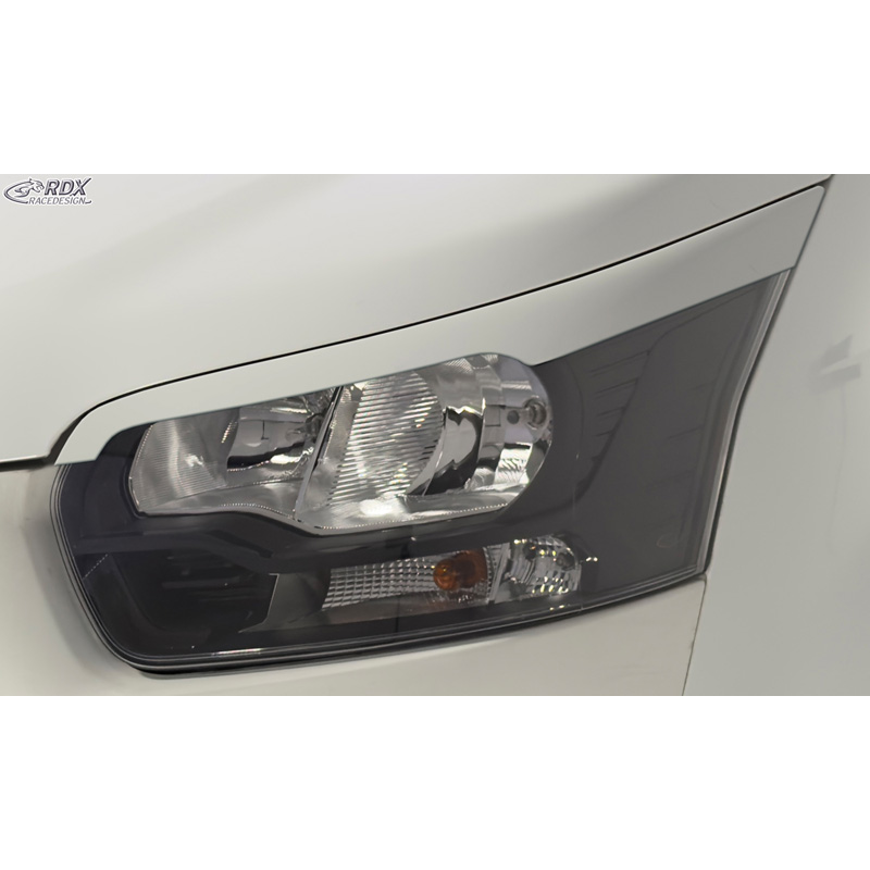 RDX Racedesign Koplampspoilers  Ford Transit (Xenon- en zwarte halogeen koplampen) 2014- (ABS)