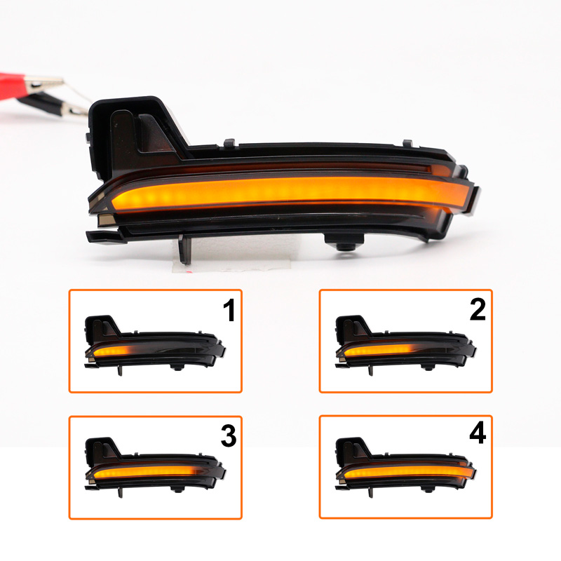 Set LED Zijspiegel-Knipperlichten  Skoda Karoq 2017- & Kodiaq 2017- - Rookgrijs - incl. Dynamic Running Light