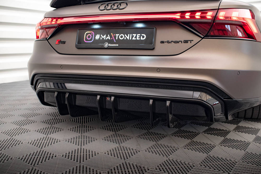 Diffuser Audi E-Tron GT & RS GT Maxton Glans Zwart