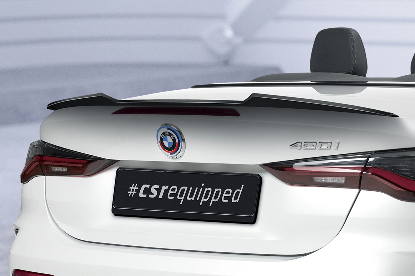 Achterspoiler BMW 4 Serie G23 Cabrio glans zwart – CSR Automotive