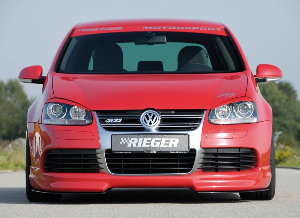 Voorspoilerlip VW Golf V voor R32 Voorbumper Rieger