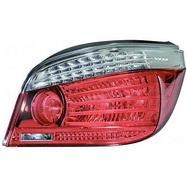 Achterlicht links BMW E60 07-10 HELDERGLAS/ROOD met MISTACHTERLI