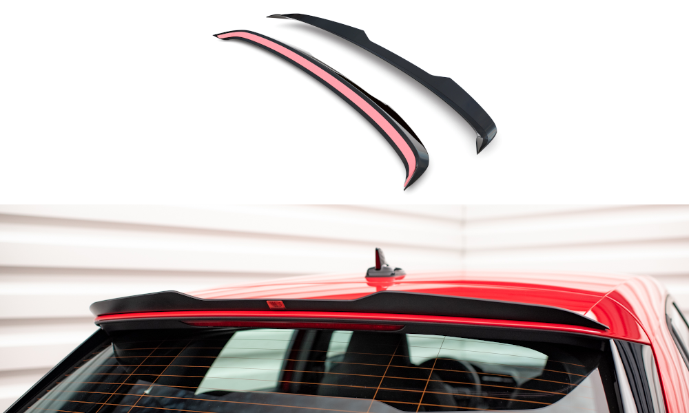 Spoiler Audi A3 8Y Sportback Maxton Glans Zwart