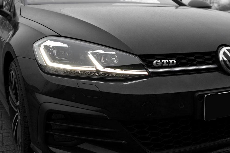 Koplampen VW Golf 7.5 FULL LED dagrijverlichting