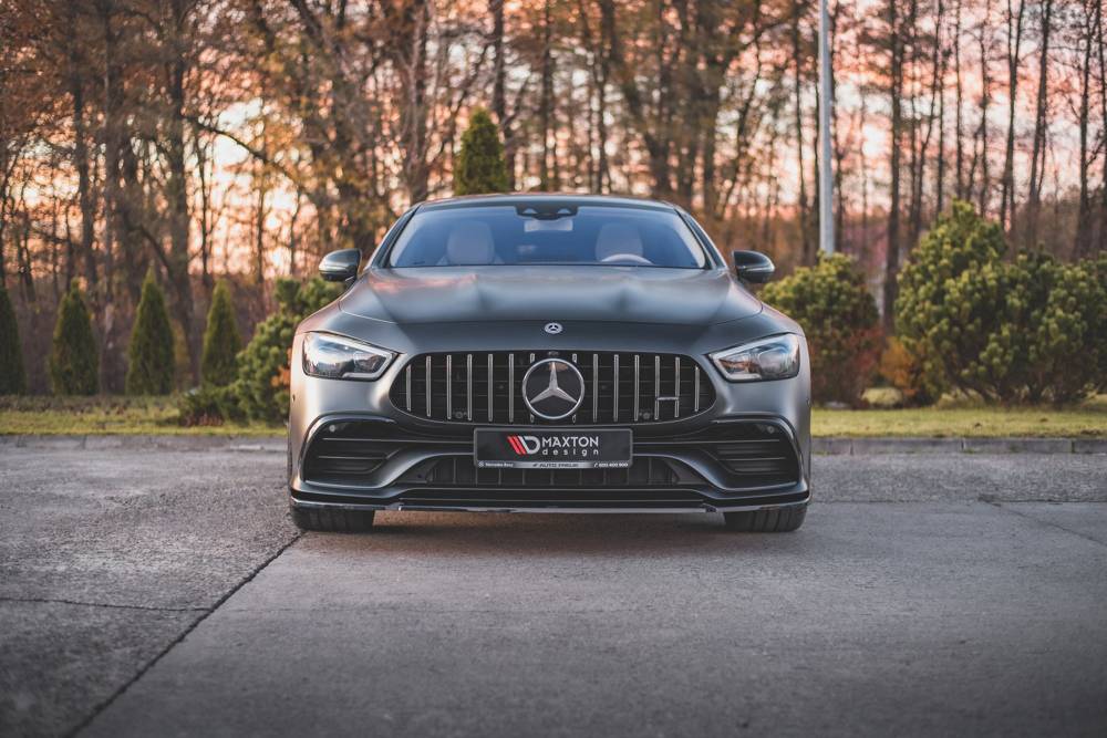 Voorspoiler V2 Mercedes-AMG GT 53 4-Door Coupe Maxton Glans Zwart
