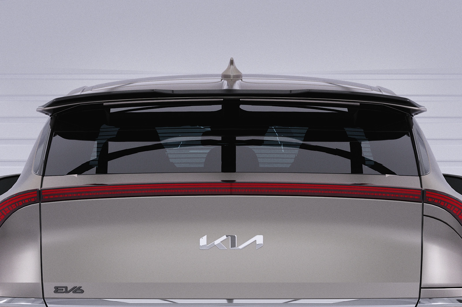 Achterspoiler Kia EV6 CSR glans zwart