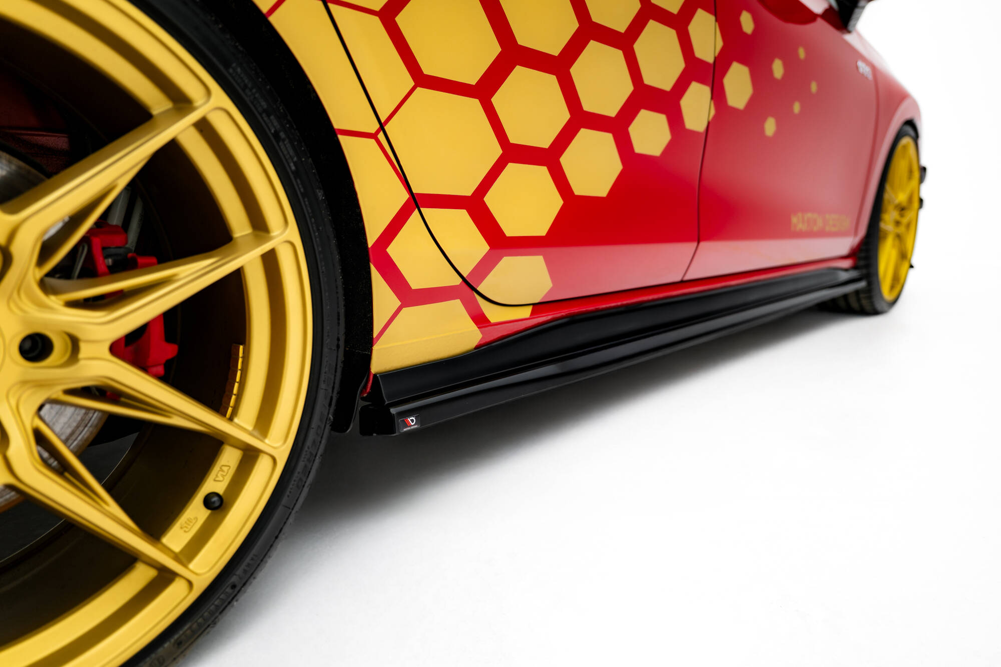 Bodykit V.2 Volkswagen Golf 8 GTI Clubsport Maxton Glanzend Zwart