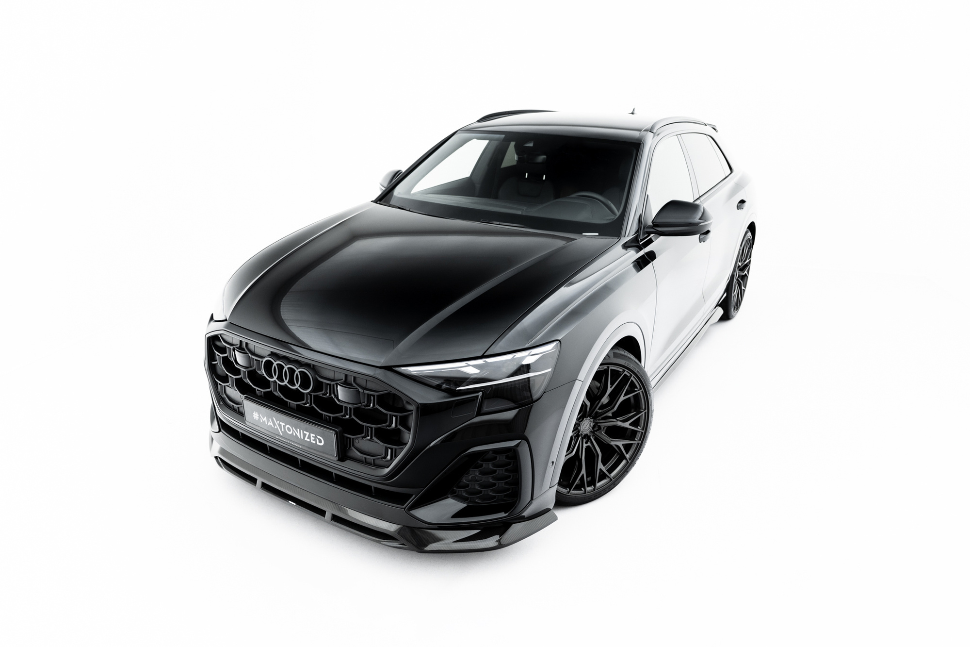 Prepreg Carbon Fiber Voorspoiler Audi SQ8 / Q8 S-Line Mk1 – Maxton Design