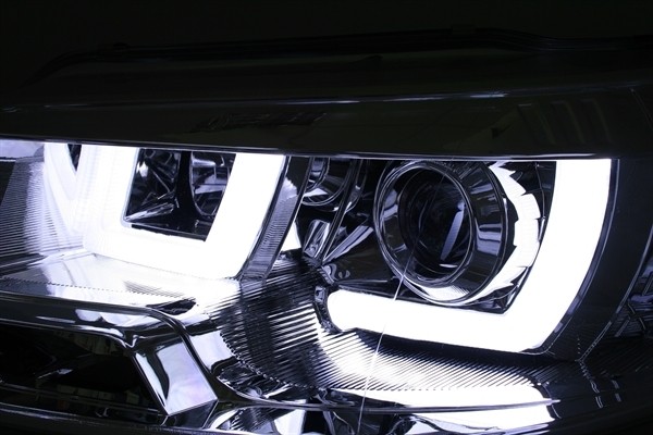 Headlights VW T5 Transporter Lightbar chome