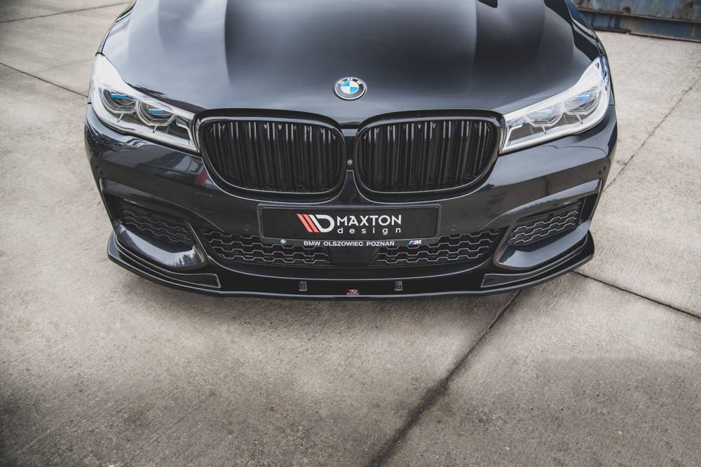 Voorspoiler V.2 BMW 7-Serie G11 M Pakket Maxton Glans Zwart