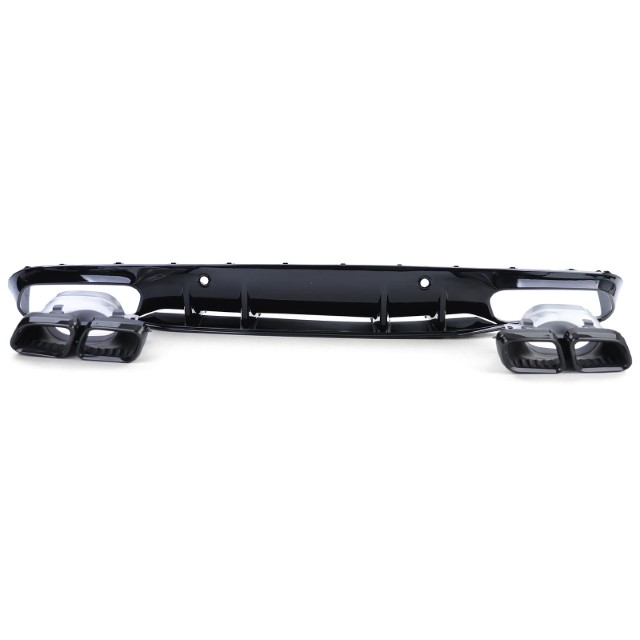 Diffusor Mercedes C205 A205 Coupe / Cabrio 15-19 C63 Design Zwart