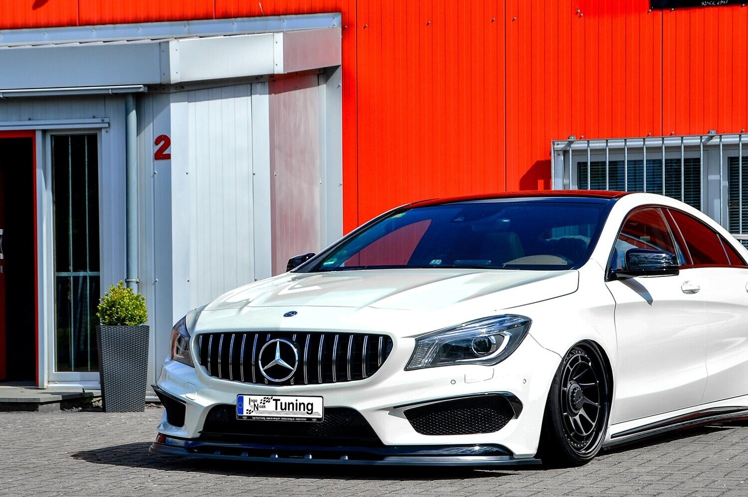 Voorspoilerlip ABS Mercedes CLA AMG-Line C117 ABE