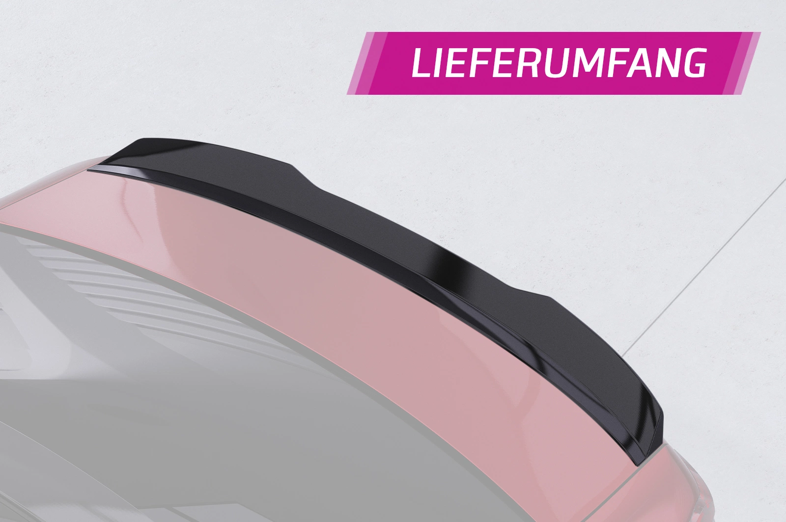 Achterspoiler BMW 5er / i5 g60 glans zwart