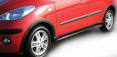 Zijskirts + spatbordverbreders Hyundai i10 3/08-12/10 (ABS)